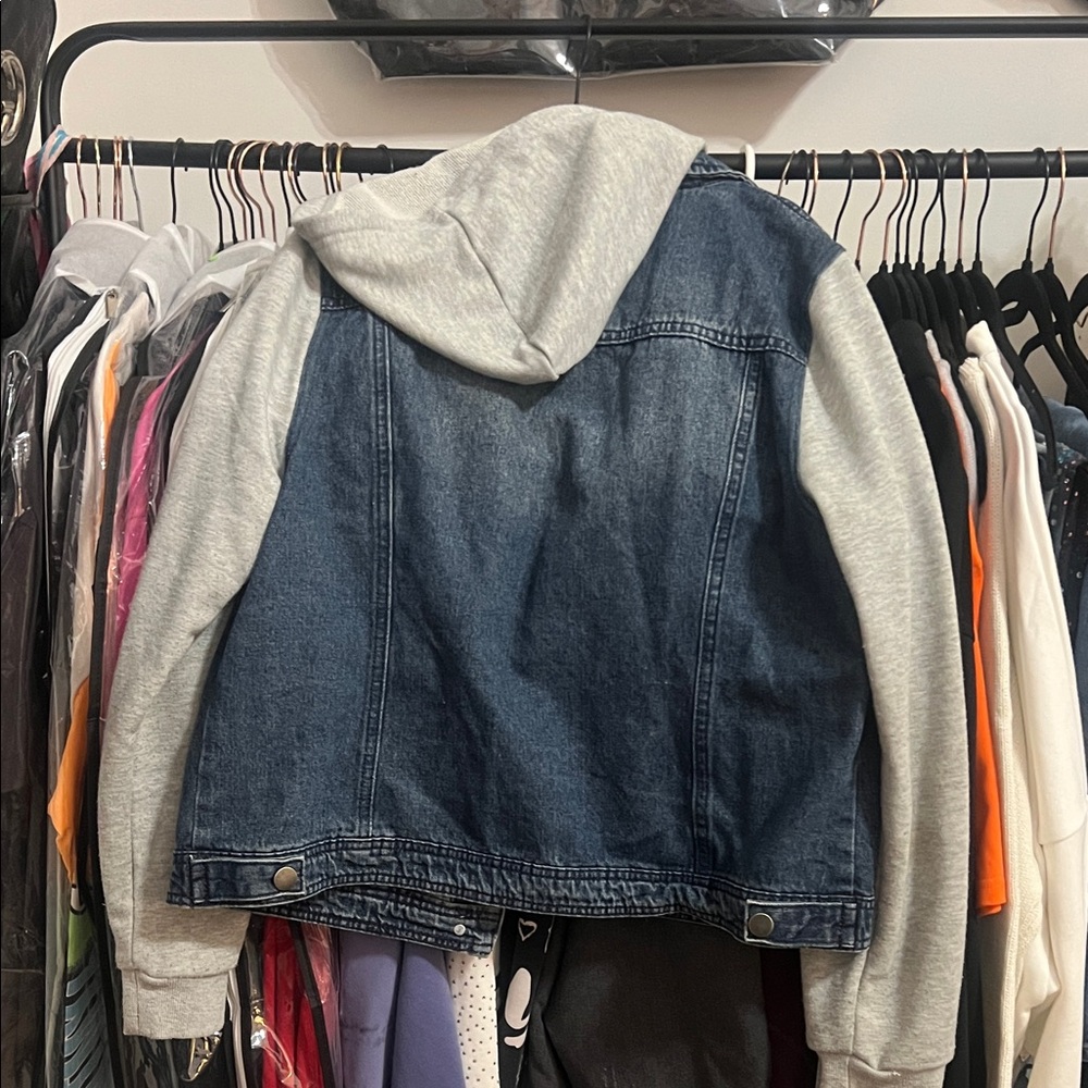 Denim and Gray Kids Jacket - Picture 4 of 4